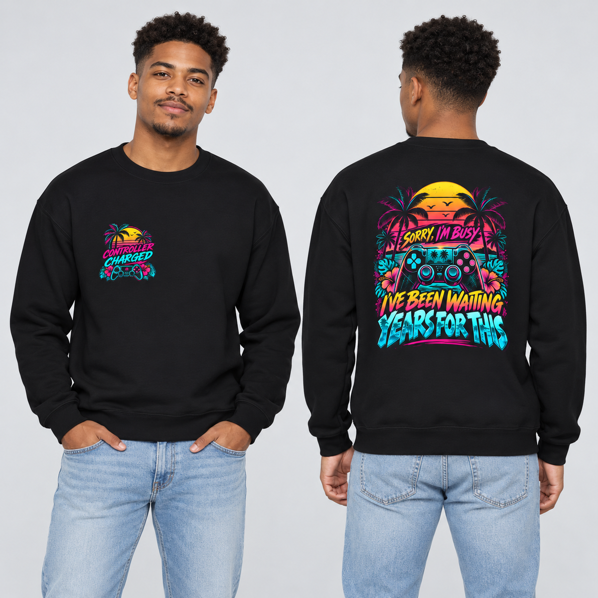 Retro Gamer Sweatshirt | Unisex Heavy Blend™ Crewneck