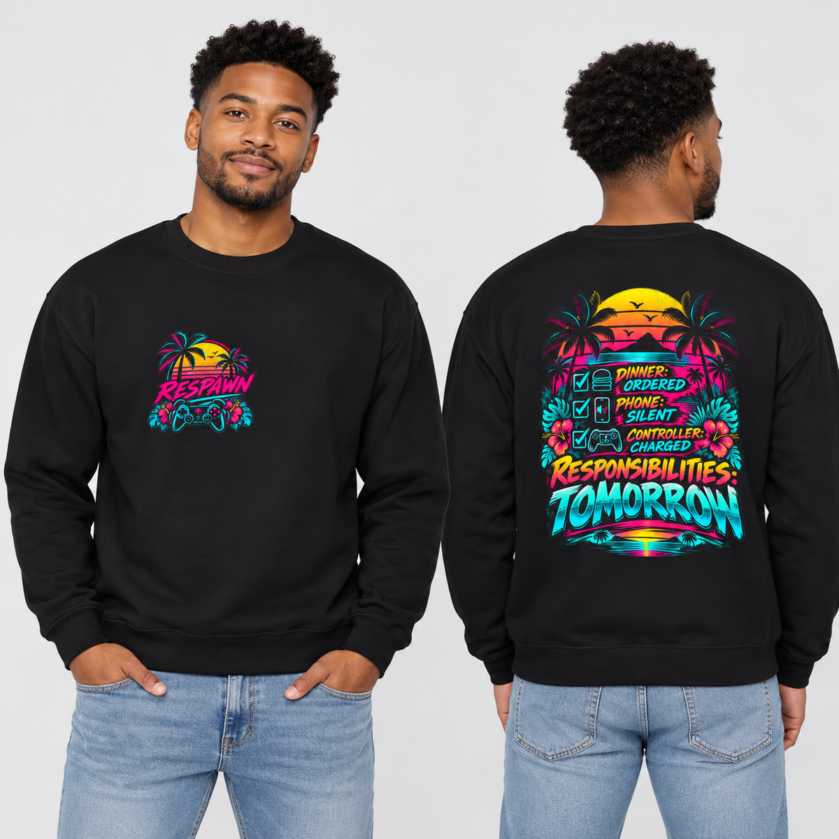 Retro Gamer Sweatshirt | Unisex Heavy Blend™ Crewneck